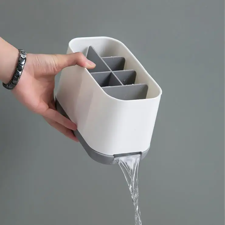 bathroom shelf debris rack Toothbrush toothpaste detachable storage rack