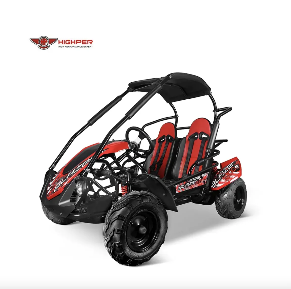 Highper Off Road Use Only 8' Gas Buggy Wheels 4x4 Wheelers Gas Go kart