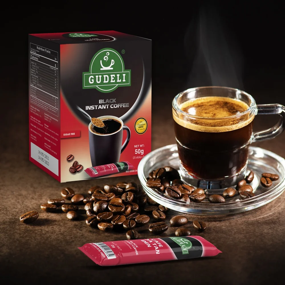 GUDELI Instant coffee premium box 50G (2g x 25 sticks) Vietnam coffee