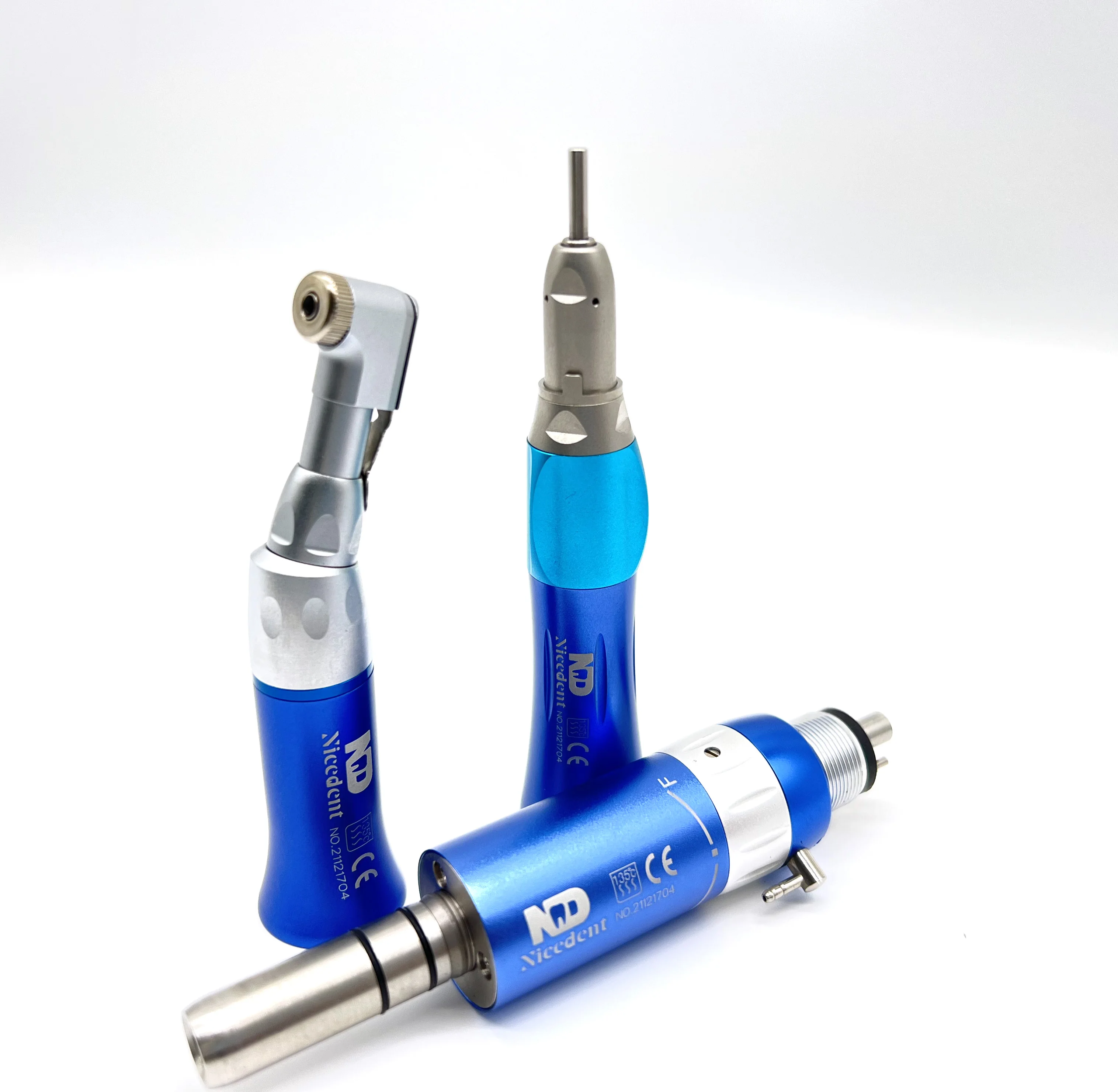 Colorful slow speed dental handpiece set air motor dental contra angle  straight handpiece