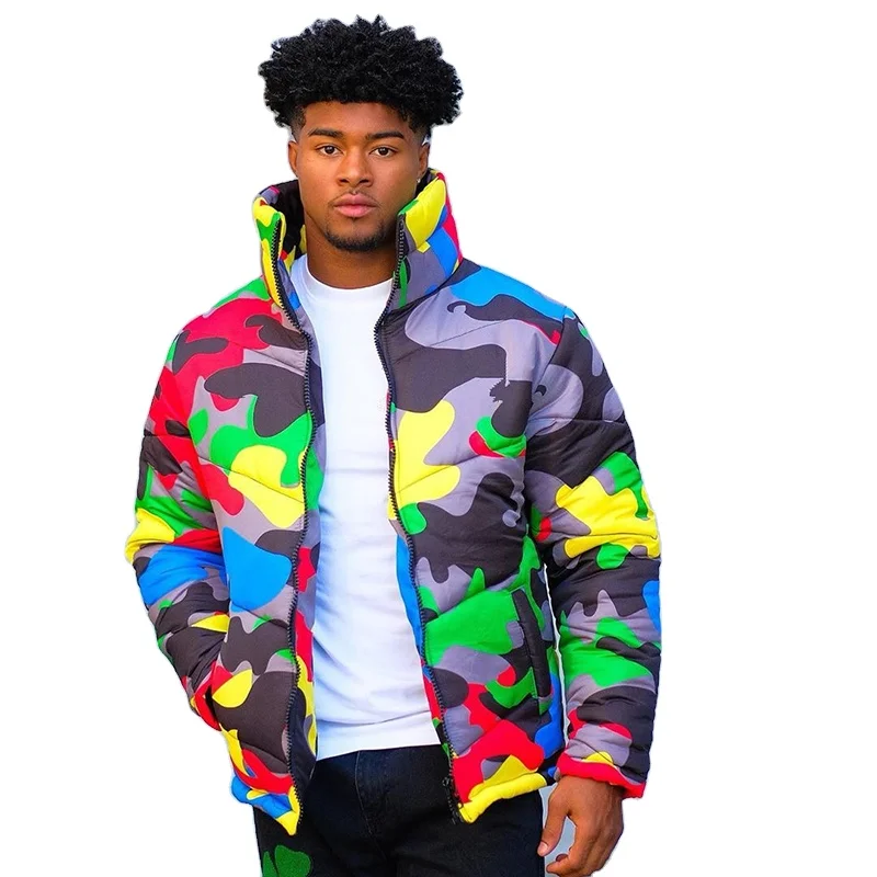 Men Crop Bubble Lettermen Jackets Windbreaker Camo Water Proof Mens Puffer Kid Winter Jacket Woven Winter Coat Quilted Jacket