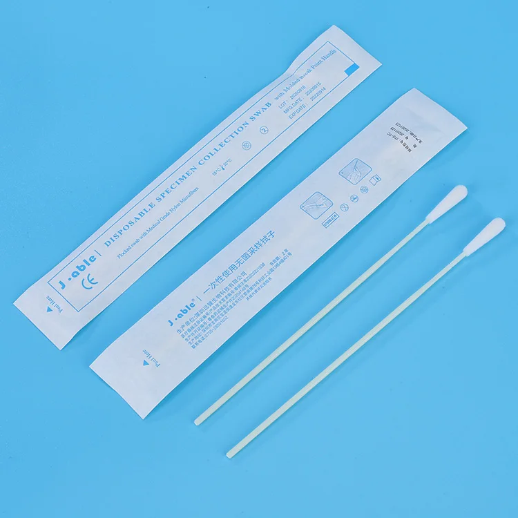 Sponge Swab Medical Disposable Nose Sampling Oropharyngeal Mouth Sterile Specimen Collection Swab