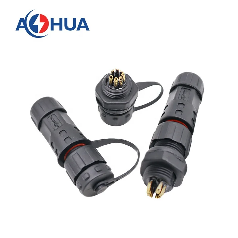 AOHUA M12 ip67 ip68 водонепроницаемый разъем для переборки 5-контактный с наружной панелью