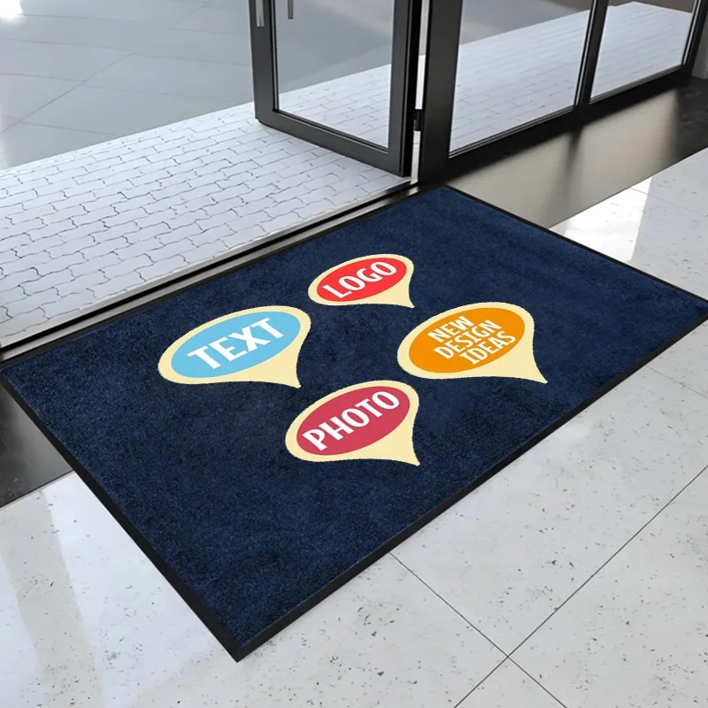 Home Office Anti Slip Under Desk Mat Low Pille Floor Rubber Protector Rug Floor Rectangle Custom Chair Mat