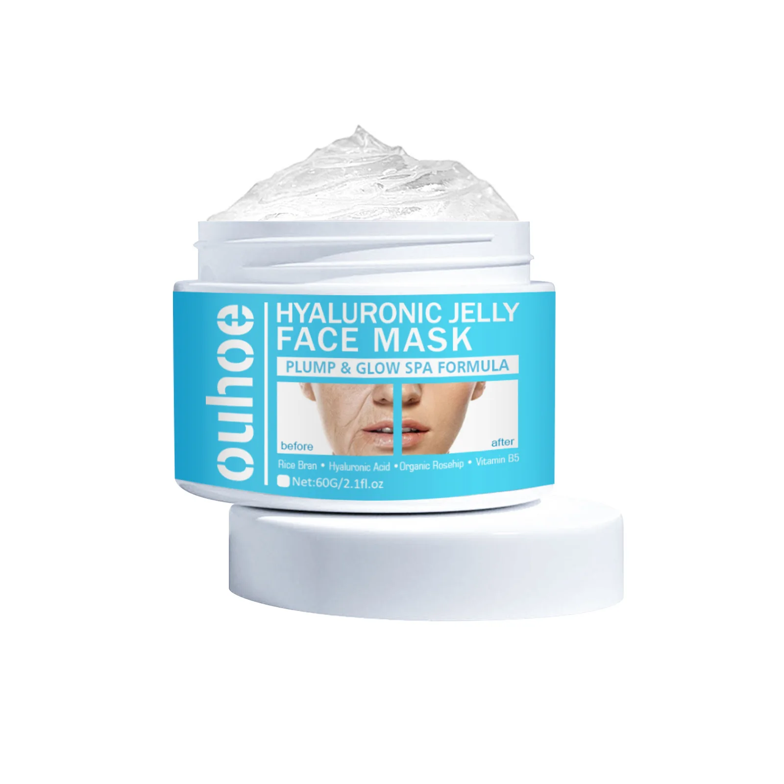 Face Care Full Face Mask Hyaluronic Acid Anti-Aging Gel Collagen Face Masking Sheet Korea