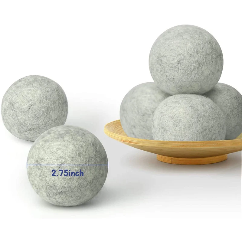 lamb sheep wool dryer balls 6 pack xl organic premium reusable cruelty free handmade fair trade no lint fabric softener color -