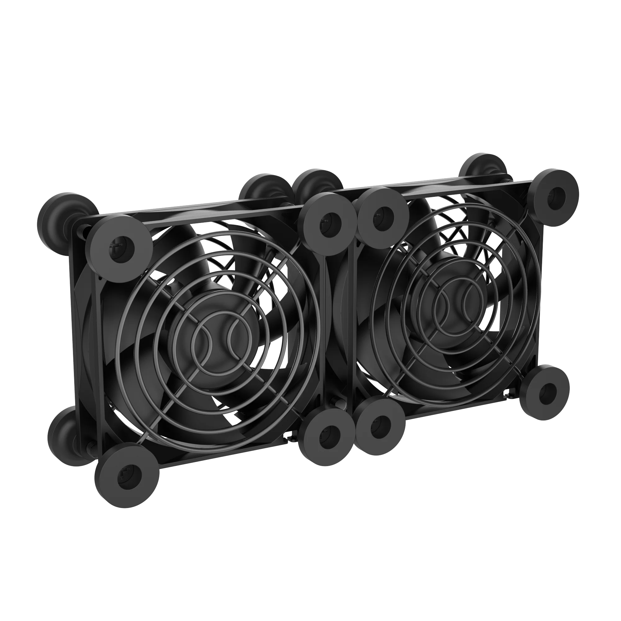 Custom OEM F-RD80D Router fan two 80mm Double usb fan kit Hard disk cooling heatstick Speed regulation with 8cm Black