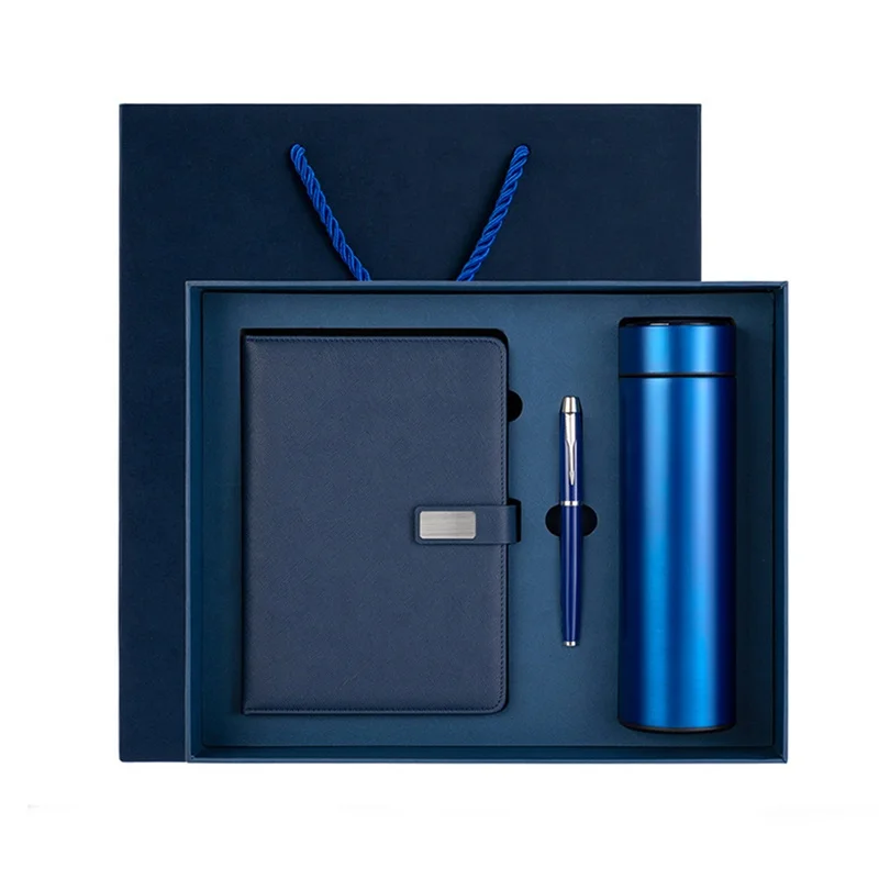 Wholesale Promotional Luxury Gift Items Notebook A5 Leather Journal Customized Business Office Diary Corporate Gift Set With Pen