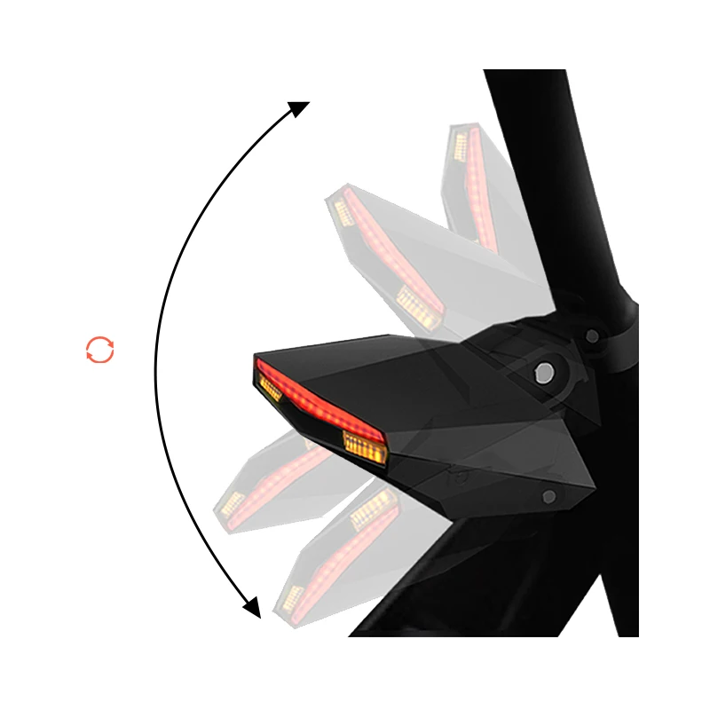 Wireless bike Rear Light laser  Smart USB  Rechargeable Cycling Accessories Warning  motor cycle  Remote Turn bicycle rear light