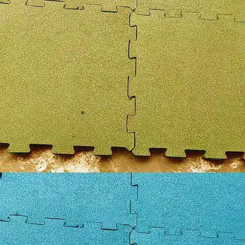 Parks Safety Rubber Mats Outdoor Intercrossing Rubber Floor Mat For Playground