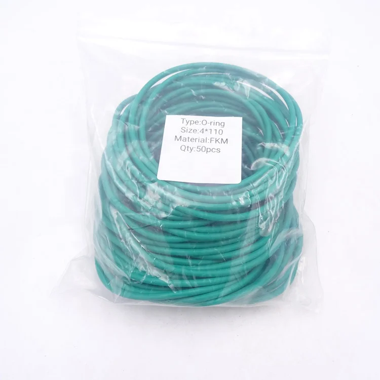 Standard 4x110 Vitons FKM Green Color O Ring For Sealing