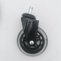 Furniture table type roller skate castor wheels 3 inch light duty threaded stem swivel office chair casters
