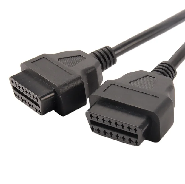OBD16pin Удлинительный кабель двусторонний Конверсионный подходит для 2 устройств OBD оптом OBD2 жгут проводов автомобильного компьютера