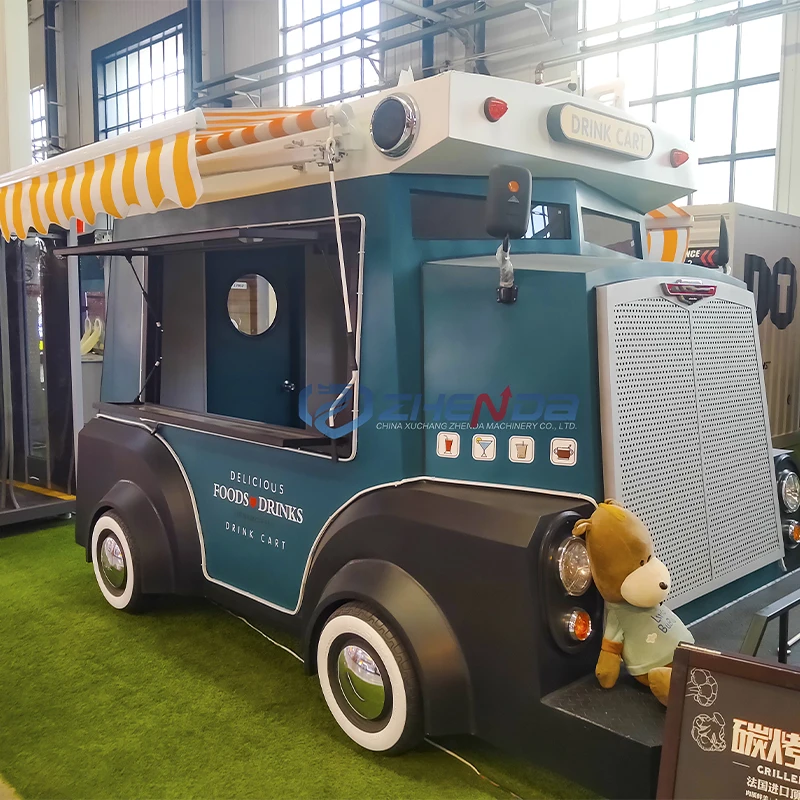 Custom Food Cart Concession Mobile Sweet Cake Food Cart Catering Truck Ice Cream Cart Food Candy Trailer