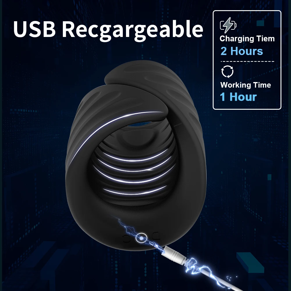 Dildos for man cock ring Vibrator dildos for men Massaging  Delay Ejaculation Ring Toy For Men