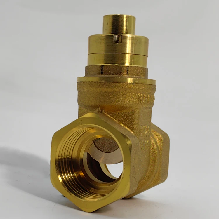 Water Meter Front Anti-theft Locking gate Valve, with Key Brass Magnetic gate valve