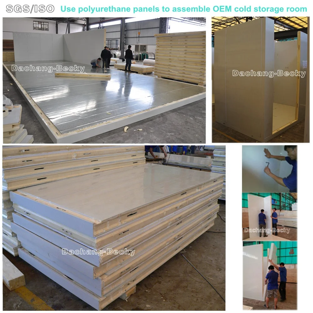 ASTM E84-13a Class A Polyurethane Insulation Cold Room Panel