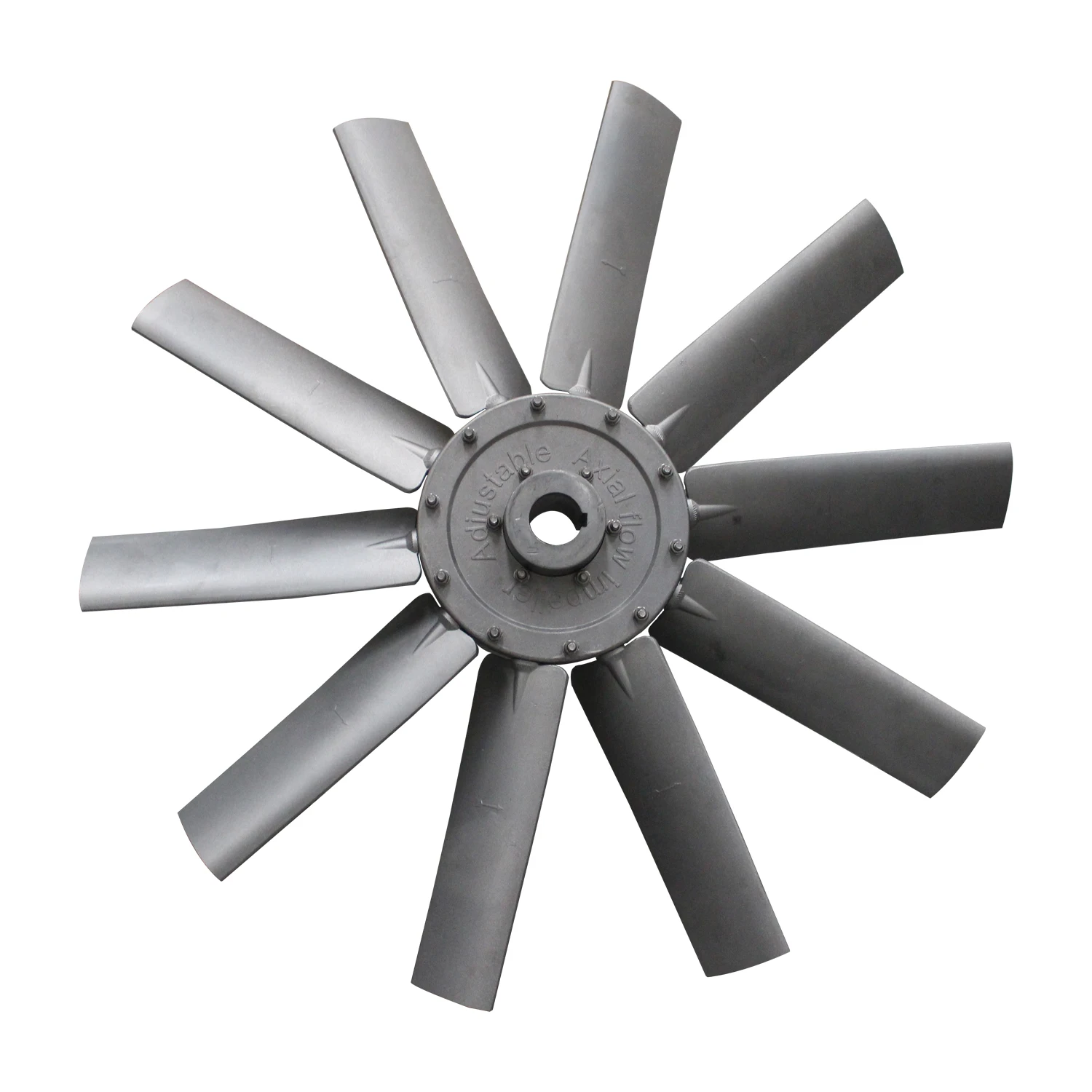 Adjustable aluminum alloy impeller blade for axial fan