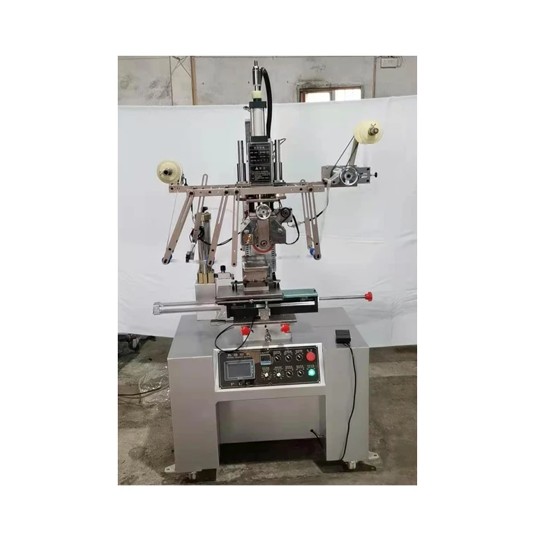 Heat fusion press floating drum thermal transfer machine