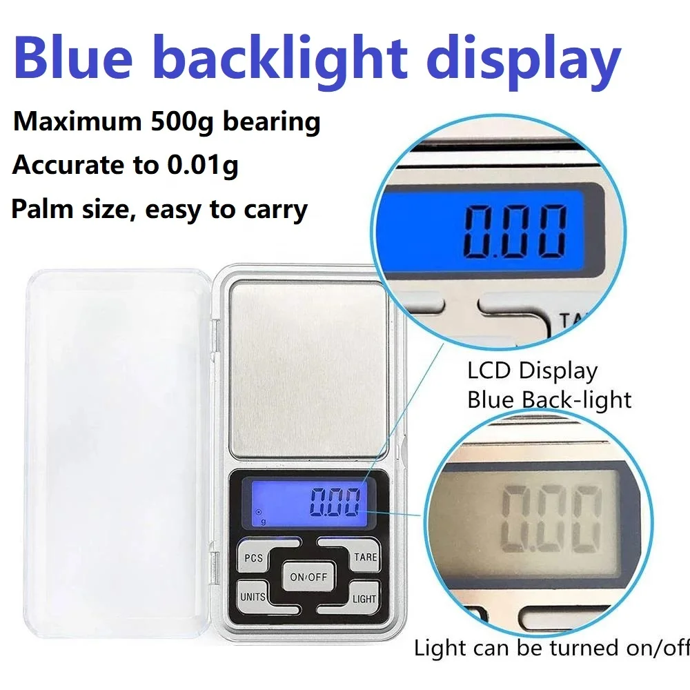 Jewelry scale 100g200g300g500g * 0.01g pocket scale high-precision diamond electronic scale