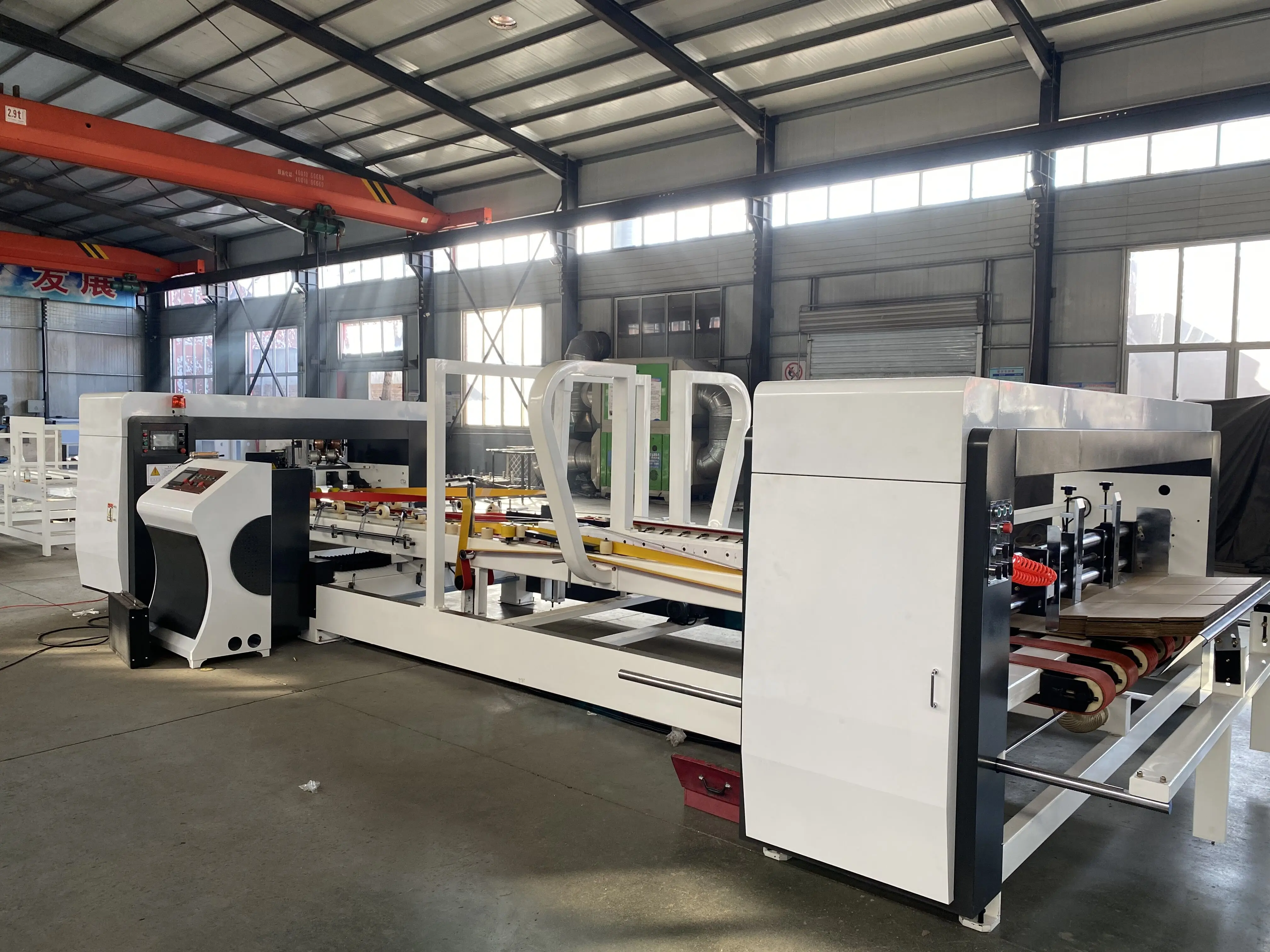 Full-automatic high-speed Folder Gluer Stitcher Machine automatic folder gluer for corrugated box carton box making machine