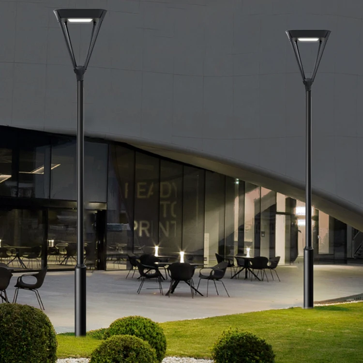 HOMBO Intelligent Self Cleaning Aluminium Alloy Park Light Ip65 Waterproof 30W 40W 50W 60W 80W LED Garden Lamp