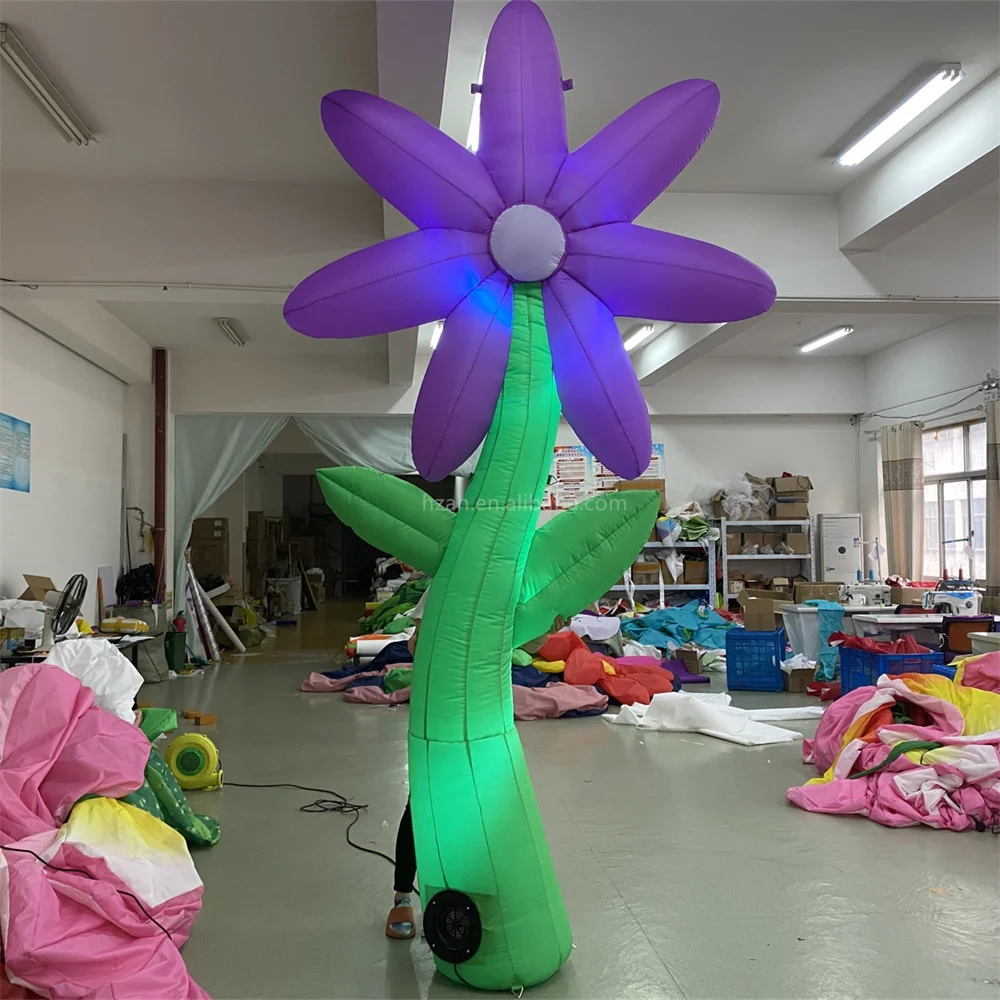 Blow up giant flower inflatables for outside outdoor park decorations