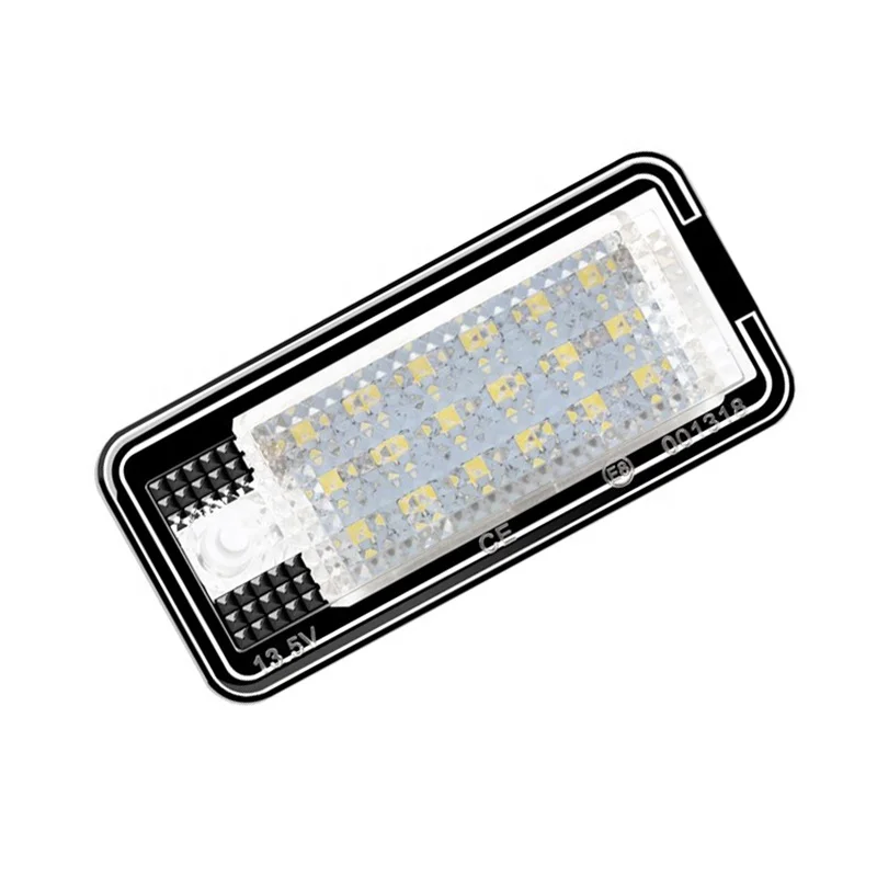 License Plate Lights Xenon White LED Car Number Plate Lamps For Audi A3 8P A4 S4 B6  4F 8E 4H Q7
