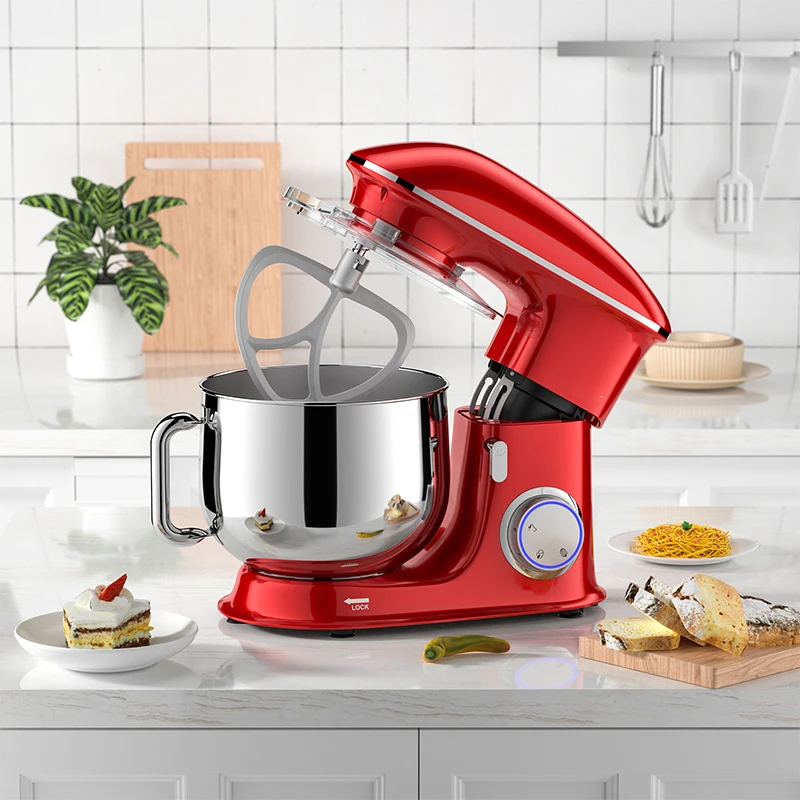Household Auto Pastry Dough Mixer Free Spare Parts Stainless Steel Spiral Mixer Dough