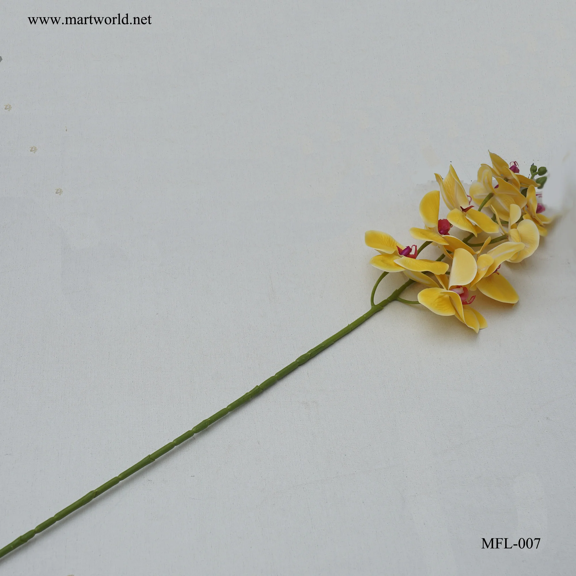 3D blue butterfly orchid  artificial plastic white flower bulk wall  artificial  flower high quality outdoor plant (MFL-007)