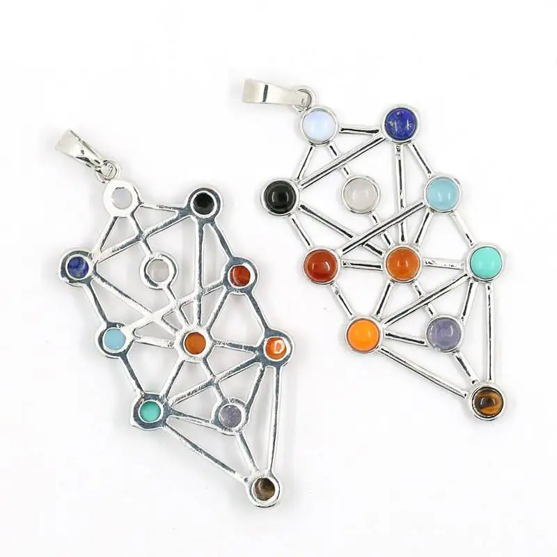 2022 New Design Religious Jewelry Classic Judaism Kabbalah Tree of Life Amulet Necklace Pendant