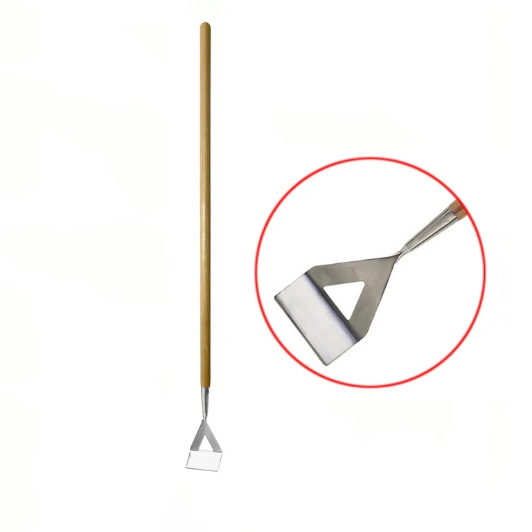 
Традиционные длинные прямые садовые инструменты с ручкой из ясеня, Голландское Зеркало-мотыга из полированной нержавеющей стали для газона и сада 