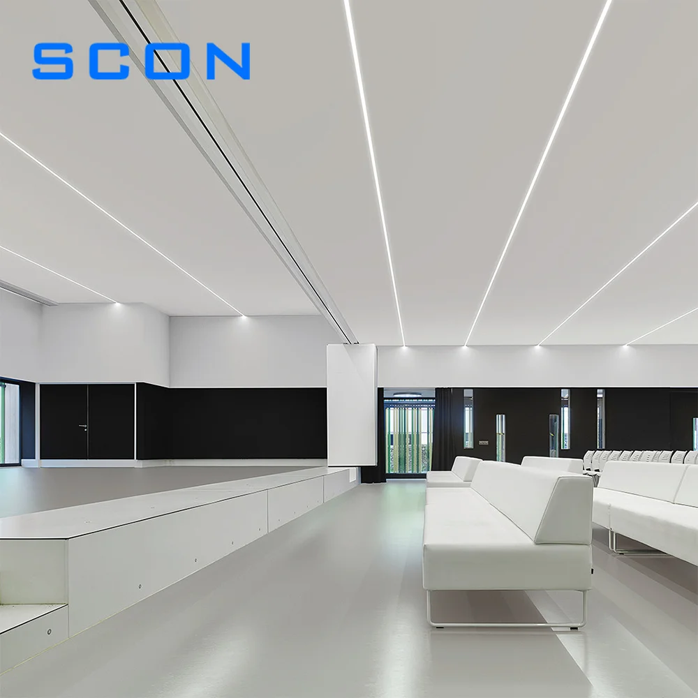 SCON 1M Decorative Aluminum Profile Surface Mounted Recessed LED Strip Light Fixture Linear Bar Lights