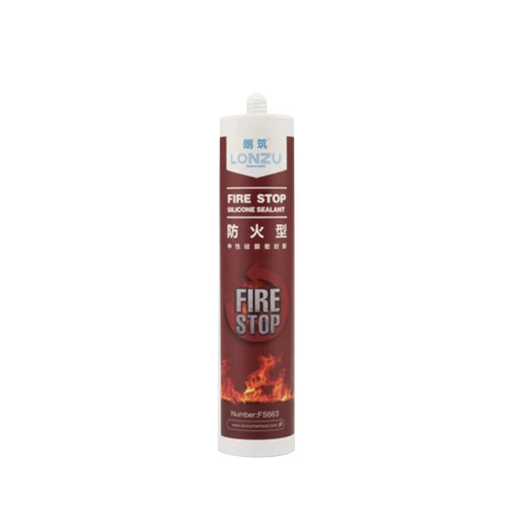 
Competitive Price Warehouse Fire Door Shopping Mall FS663 Fire Stop Acetic Sealant Glue Silicone Wholesale Glue 