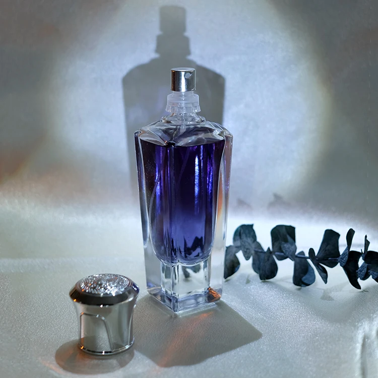 Unique Design Aesthetic 100ml Glass Perfume Bottle with Spray Pump for Luxurious Fragrances Signature Aromas