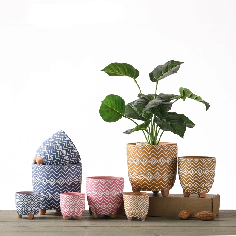 
Best price indoor outdoor wholesale livingroom table square colored herb planter plant pot flowerpot 