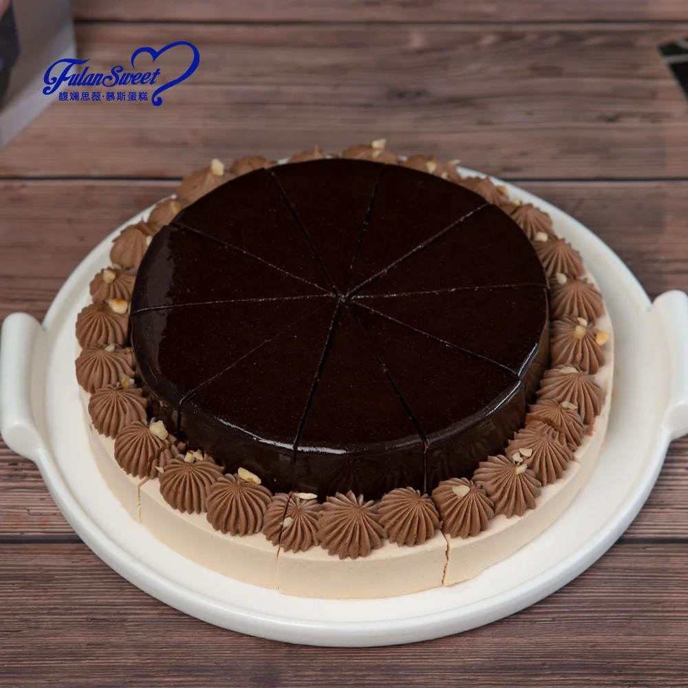 Оптовая продажа сладкий влажный шоколад Fulansweet 8 дюймов с фундуком быстрая доставка