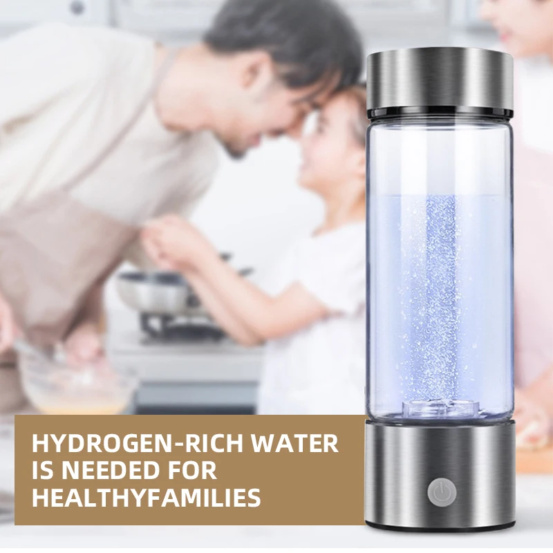 SPE/PEM Rich Hydrogen Cup Water Generator Energy Hydrogen-Rich Antioxidant ORP H2 Water Ionizer Bottle