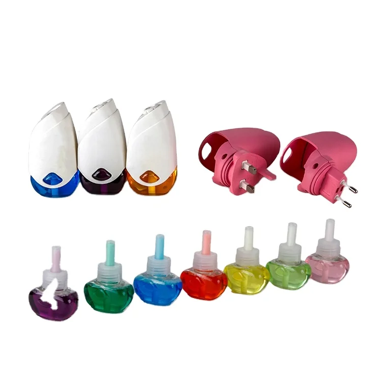 UK Type Wall Plugin Air Freshener OEM Custom Perfume plug In Warmer Diffusers with Empty plastic bottle refill