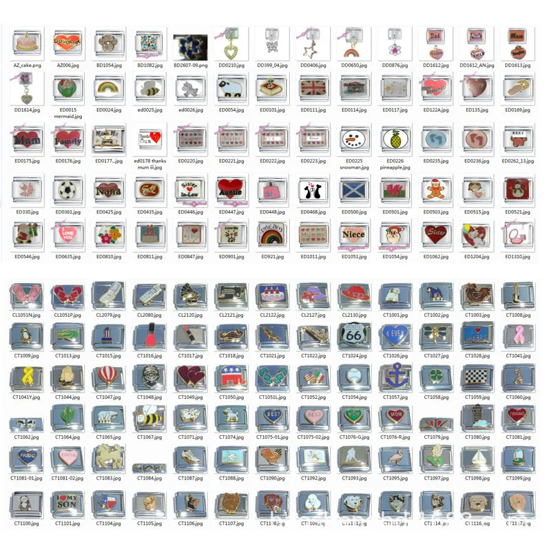 Personalized Waterproof Jewelry 2023 DIY Shiny Classic Stainless Steel Italian Charm Bracelet for Men Women