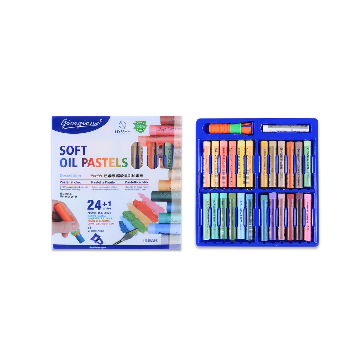 Giorgione New Design High Quality 12 24 36 48 Oil Pastel Series Set For Artists Beginners PET Package
