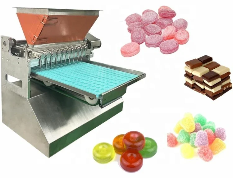 Full Automatic Hard Lollipop Chocolate Gummy Candy Depositor Jelly Gummy Bear Sweet Make Machine