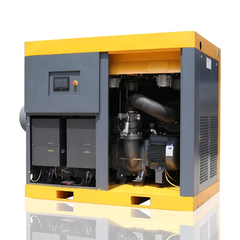 4kw to 250kw Factory Wholesale Industrial Silent Portable Screw Air-Compressors Machines With Tank And Dryer