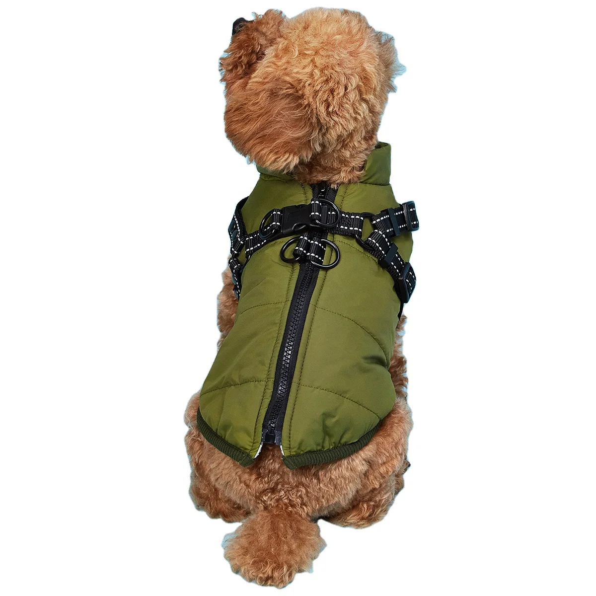 2022 DFY Designer Pet camouflage cold weather Jacket dog winter vest coat with chest straps pet apparel dog clothes