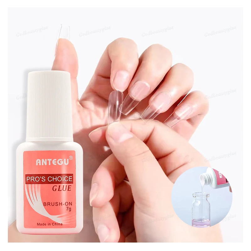 Antegu 7g Fast Drying Liquid Nail Glue Long Lasting with Quick 3-5 Seconds Drying Time for Nail Art Salon Wholesale