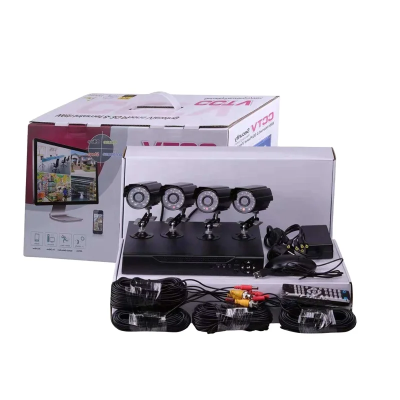  Новый продукт ahd 4 канала 720p cctv camera kit для системы