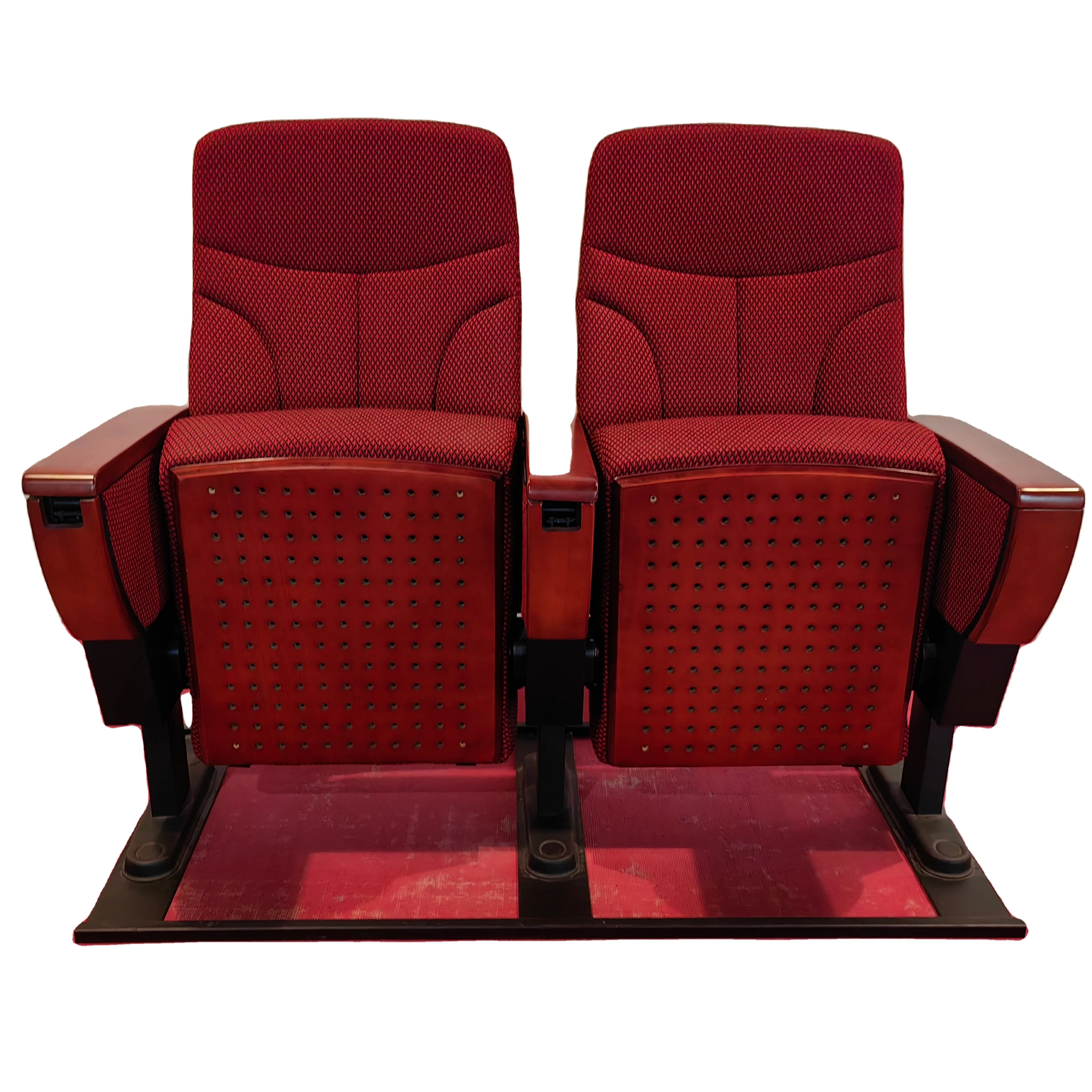 Factory direct sales of modern economical PP material cinema furniture chairs cinema auditorium seating chairs