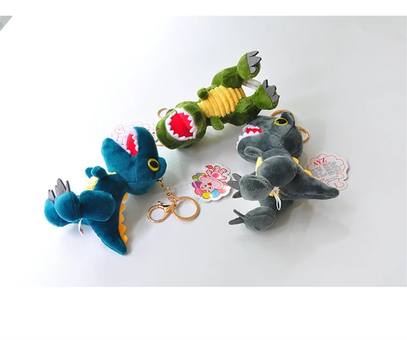 Wholesale Best Prices Hot Selling Custom Short Plush Key Chain Filler Animals Dinosaur Velvet