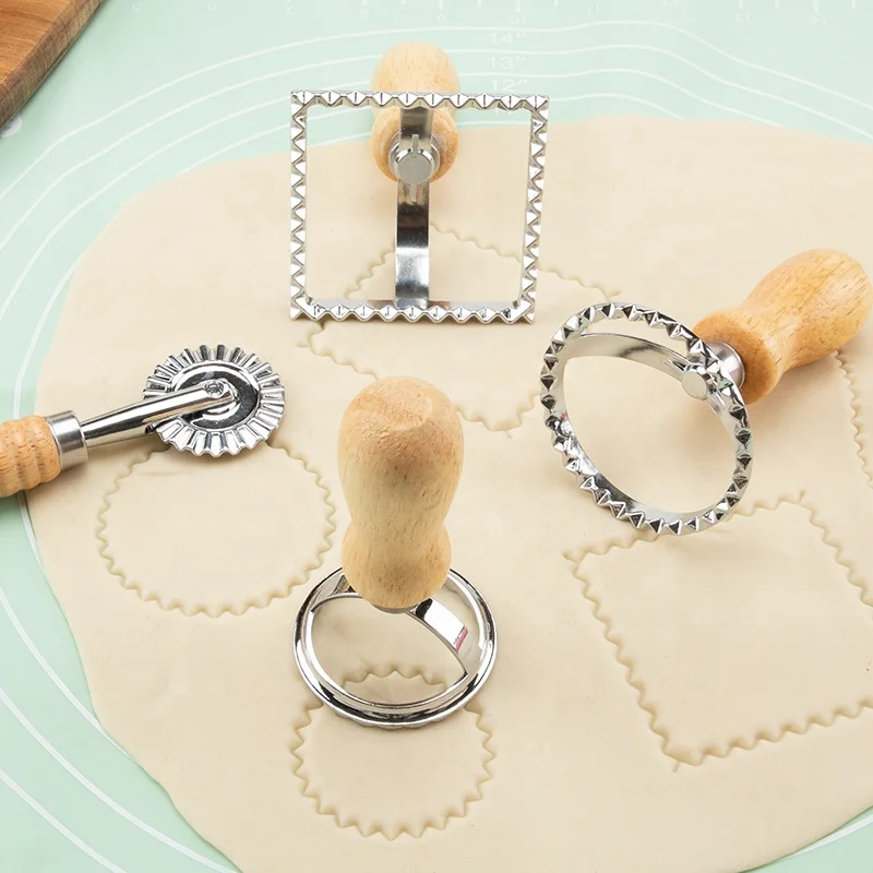 Cutter Pastry Press Mold Dumpling Lace Embossing Device Ravioli Maker Mold Stamp Cookie Mold Kitchen Gadgets Tool