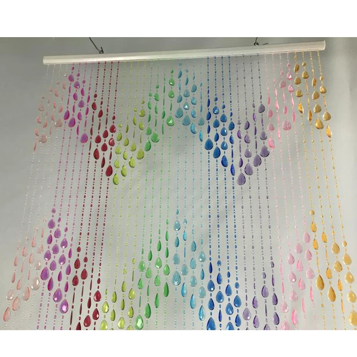 Teardrops Beads Door Curtains Rainbow Curtain Wedding Backdrop Luxury Curtains for Event Decor Event supplies